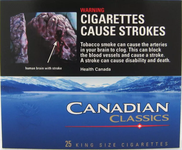 Цигарки в Канаді | Фото: Tobaccolabels.ca
