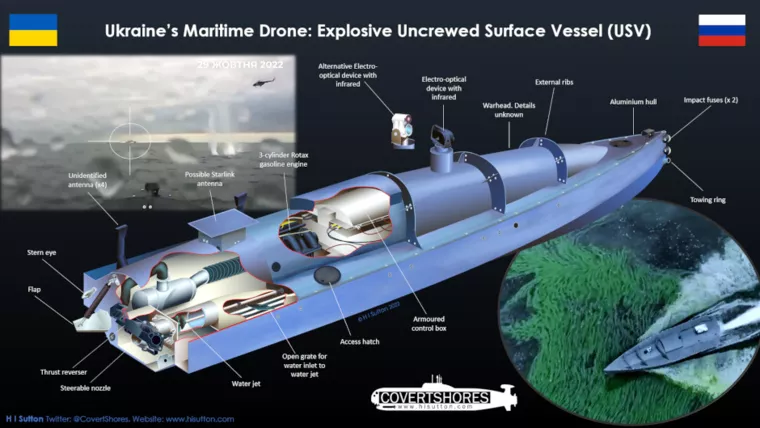 Морські дрони USV могли використати Сили оборони України