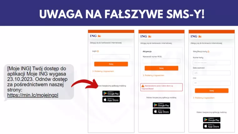 SMS нібито від польського банку ING Polska