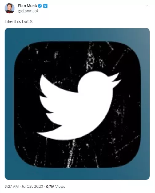 Ілон Маск показав, яким може бути нове лого Twitter