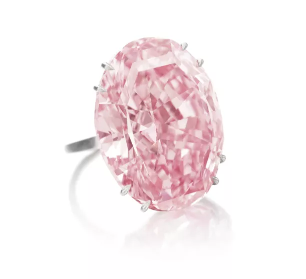 Каблучка з рожевим діамантом